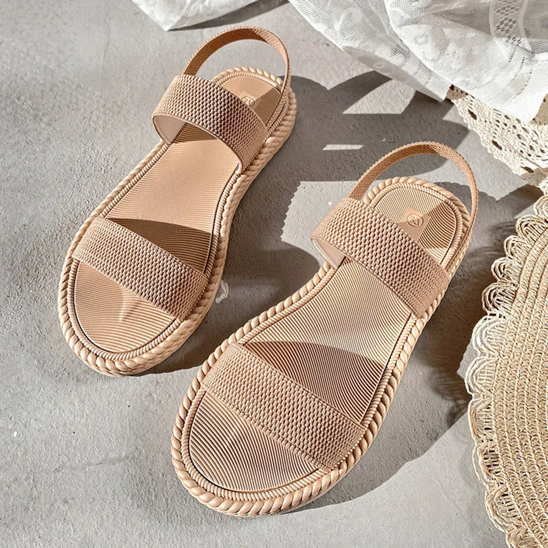 Open Toe Flats Sandals OutfitFlow