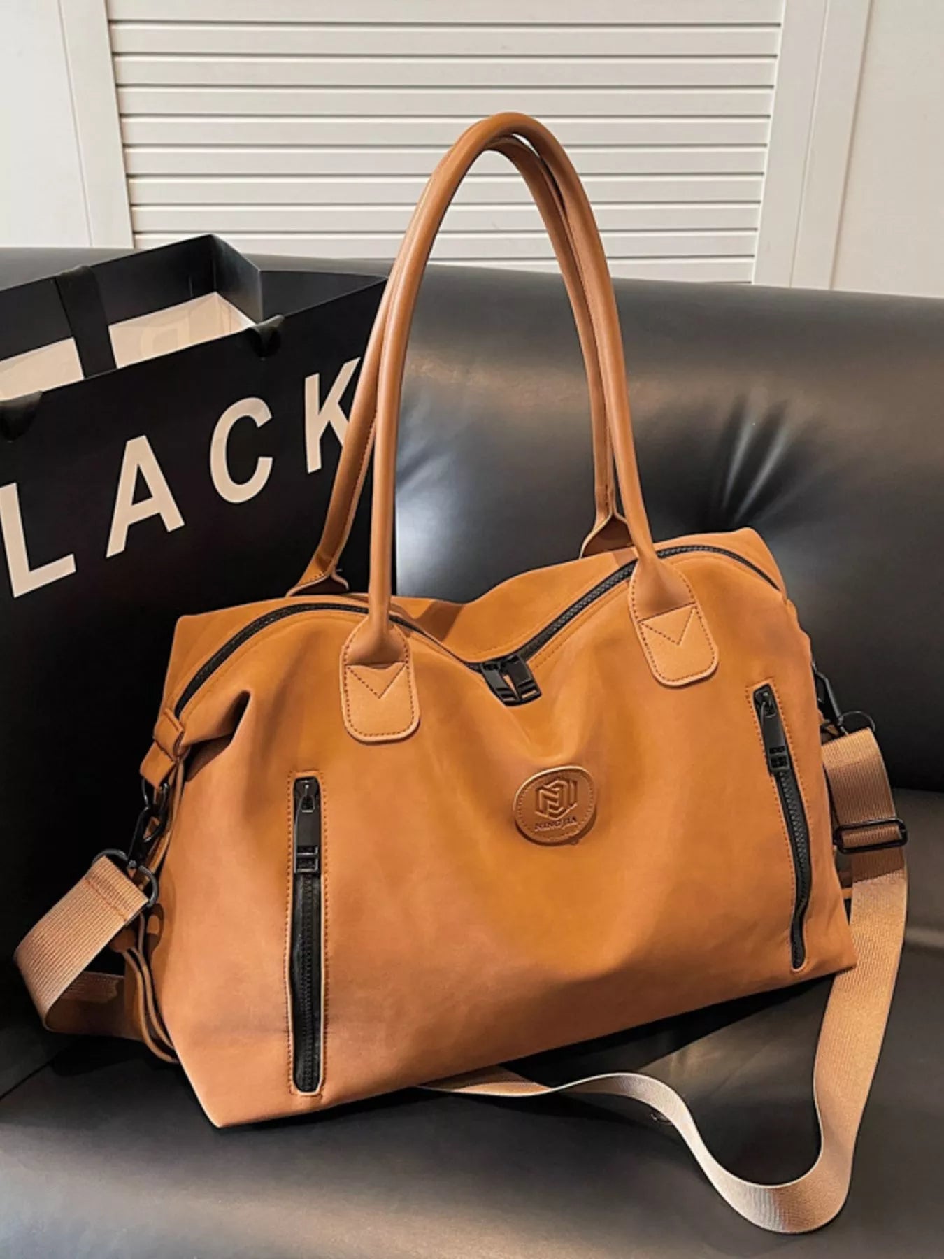 Adjustable Shoulder Strap Travel Duffel Bag OutfitFlow