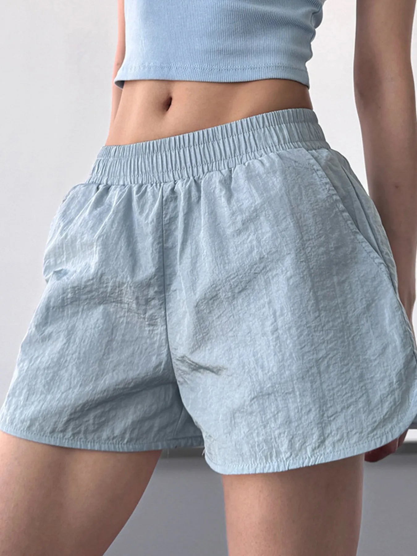 Elastic Waist Active Shorts OutfitFlow