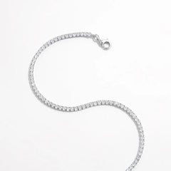 925 Sterling Silver Inlaid Zircon Bracelet OutfitFlow