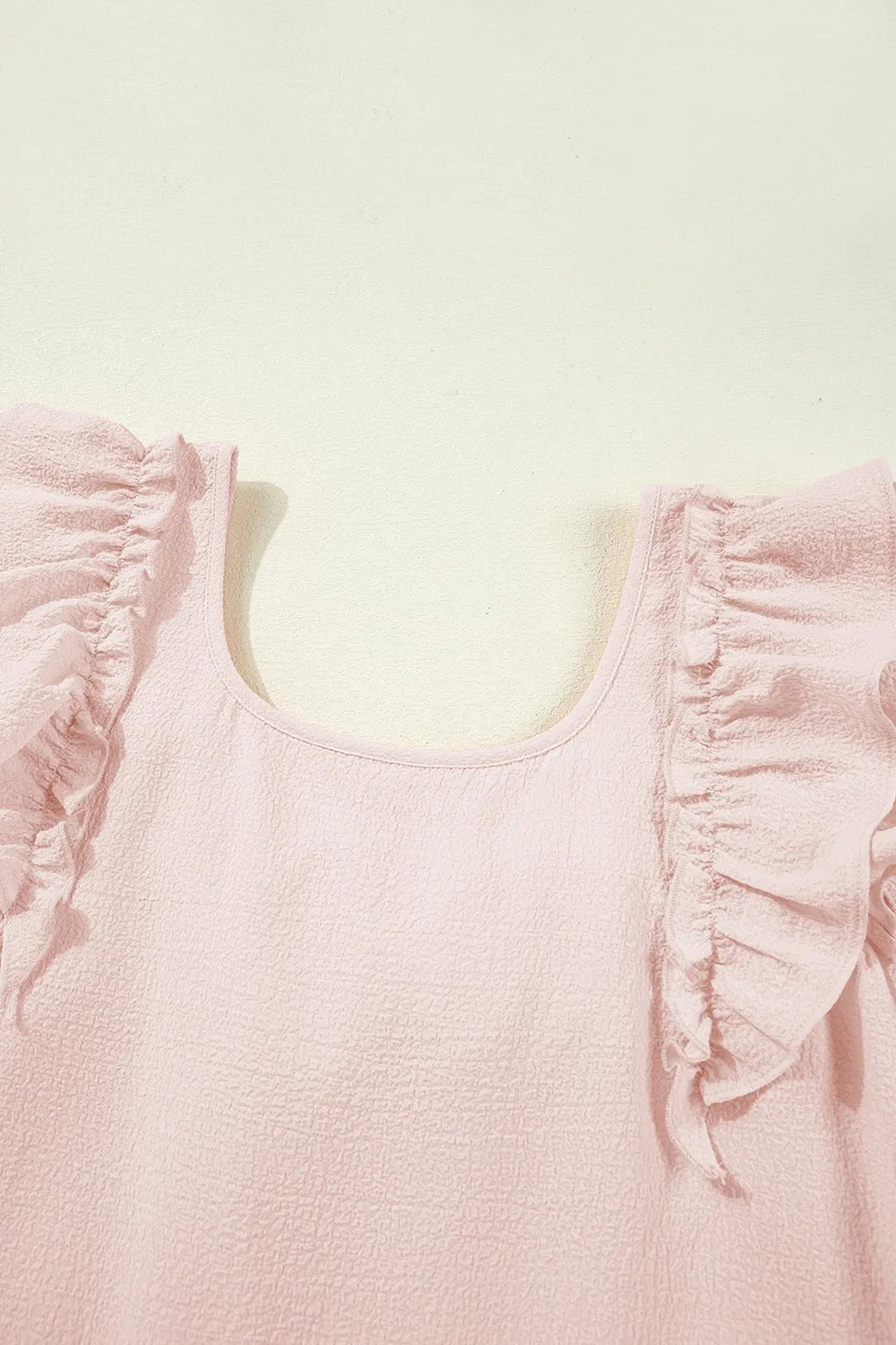 Ruffle Sleeve Bow Back Mini Dress OutfitFlow