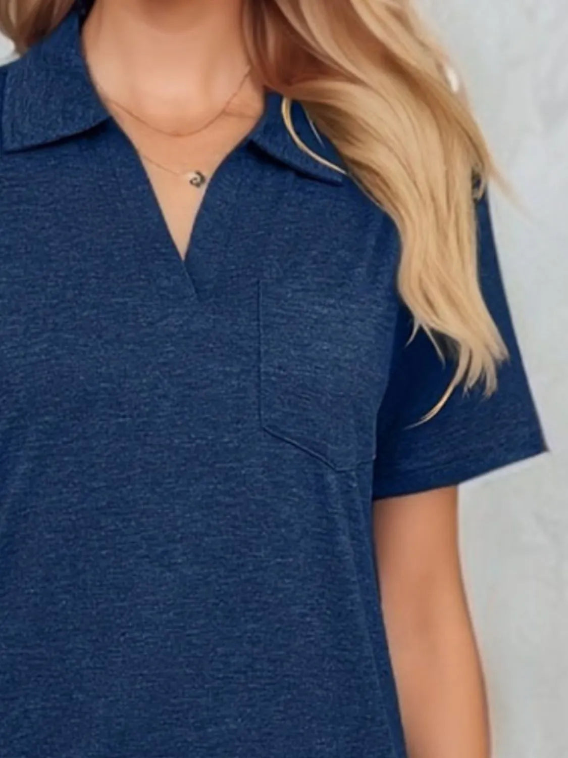 Johnny Collar Short Sleeve Top OutfitFlow