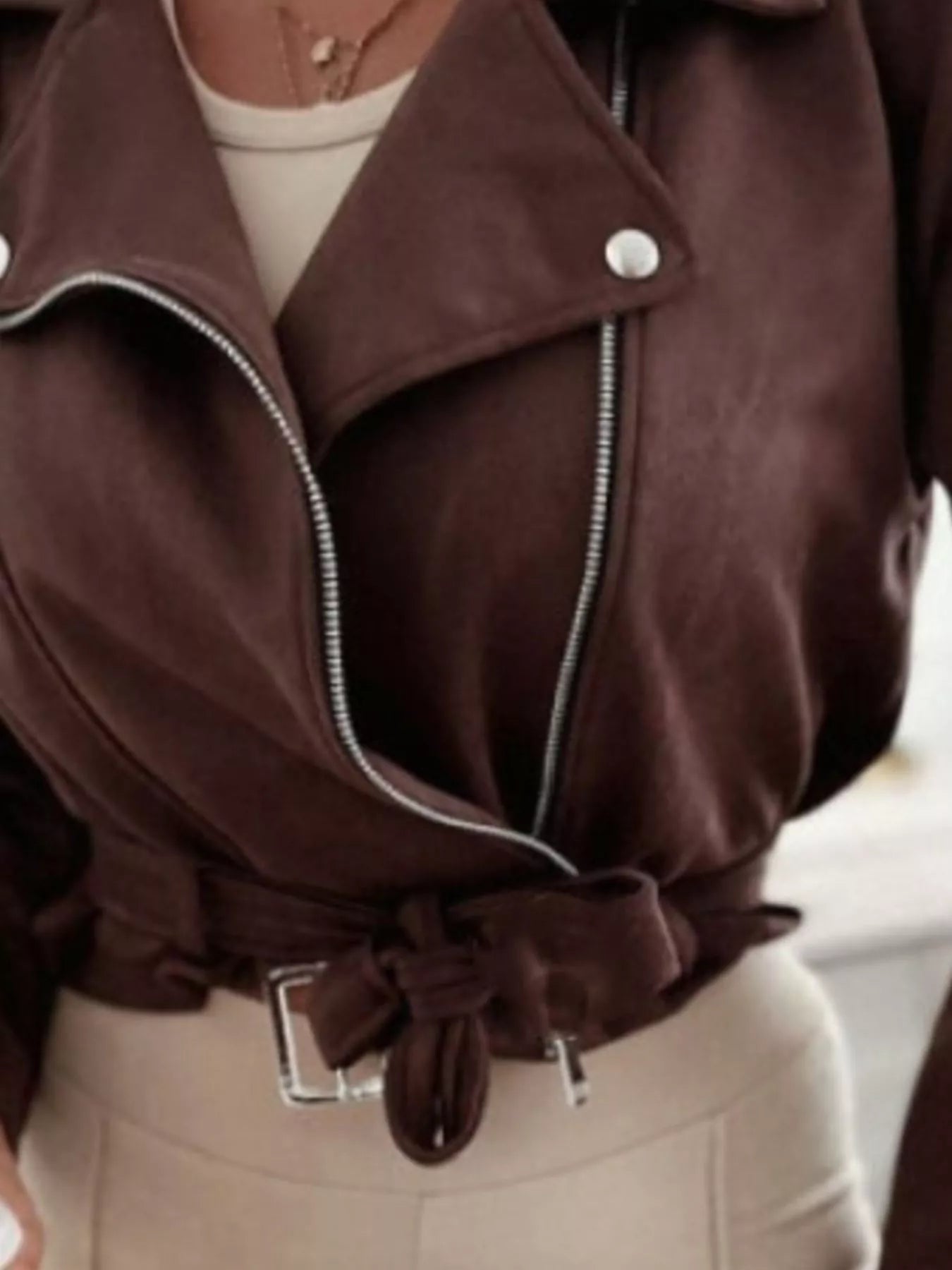 Zip Up Cropped Jacket OutfitFlow