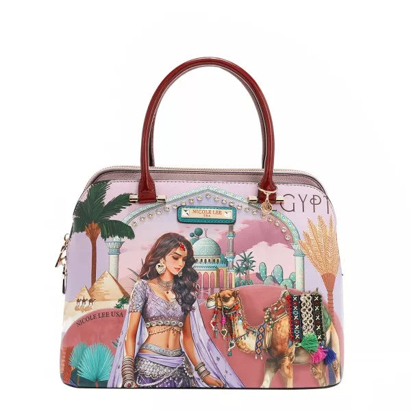 Nicole Lee USA Queen Cleopatra Dome Handbag QUEEN CLEOPATRA OS Trendsi