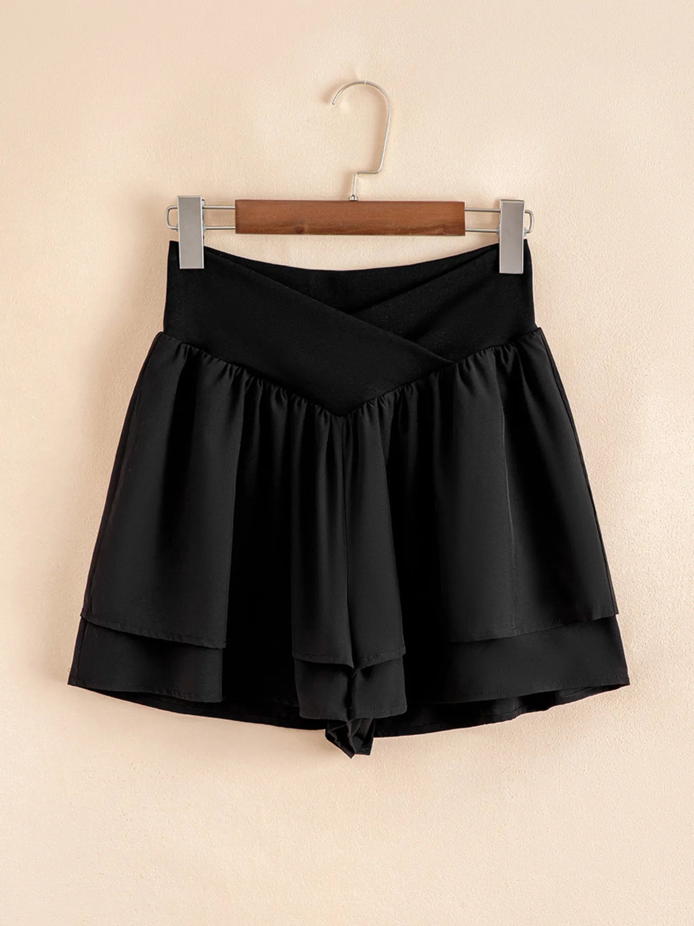 Layered Ruffle Shorts OutfitFlow