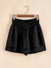 Layered Ruffle Shorts OutfitFlow