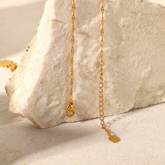 Bohemian Sun Charm Beaded Stainless Steel Necklace OutfitFlow