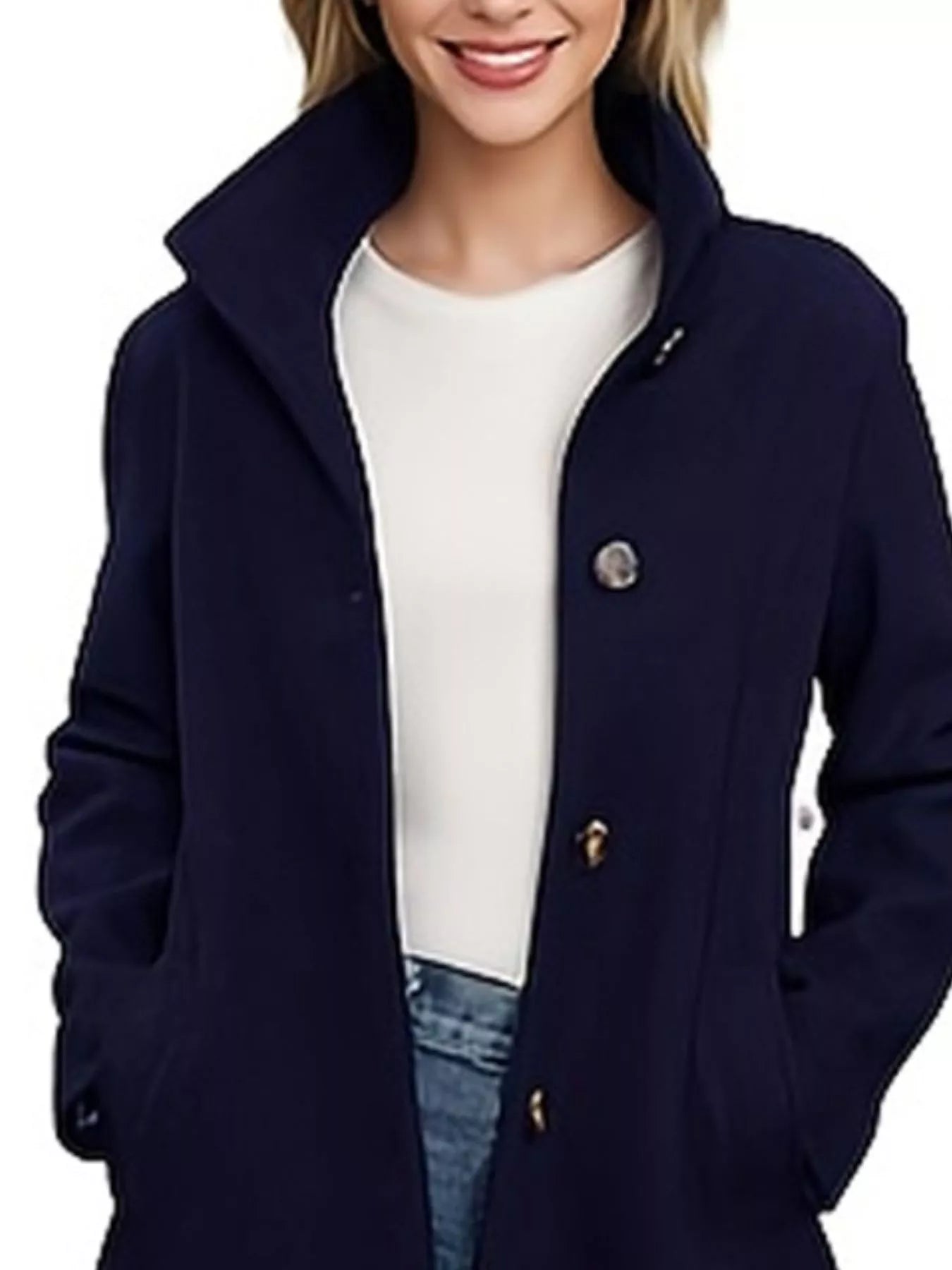 Button-Down Long Sleeve Outerwear OutfitFlow