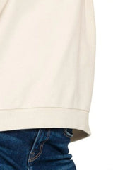 Zenana French Terry Round Neck Cap Sleeve T-Shirt OutfitFlow