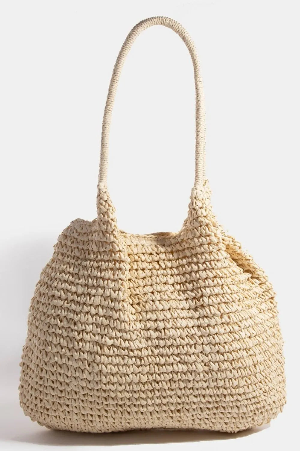 Fame Braided Long Handle Tote Bag IV One Size OutfitFlow