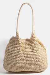 Fame Braided Long Handle Tote Bag IV One Size OutfitFlow