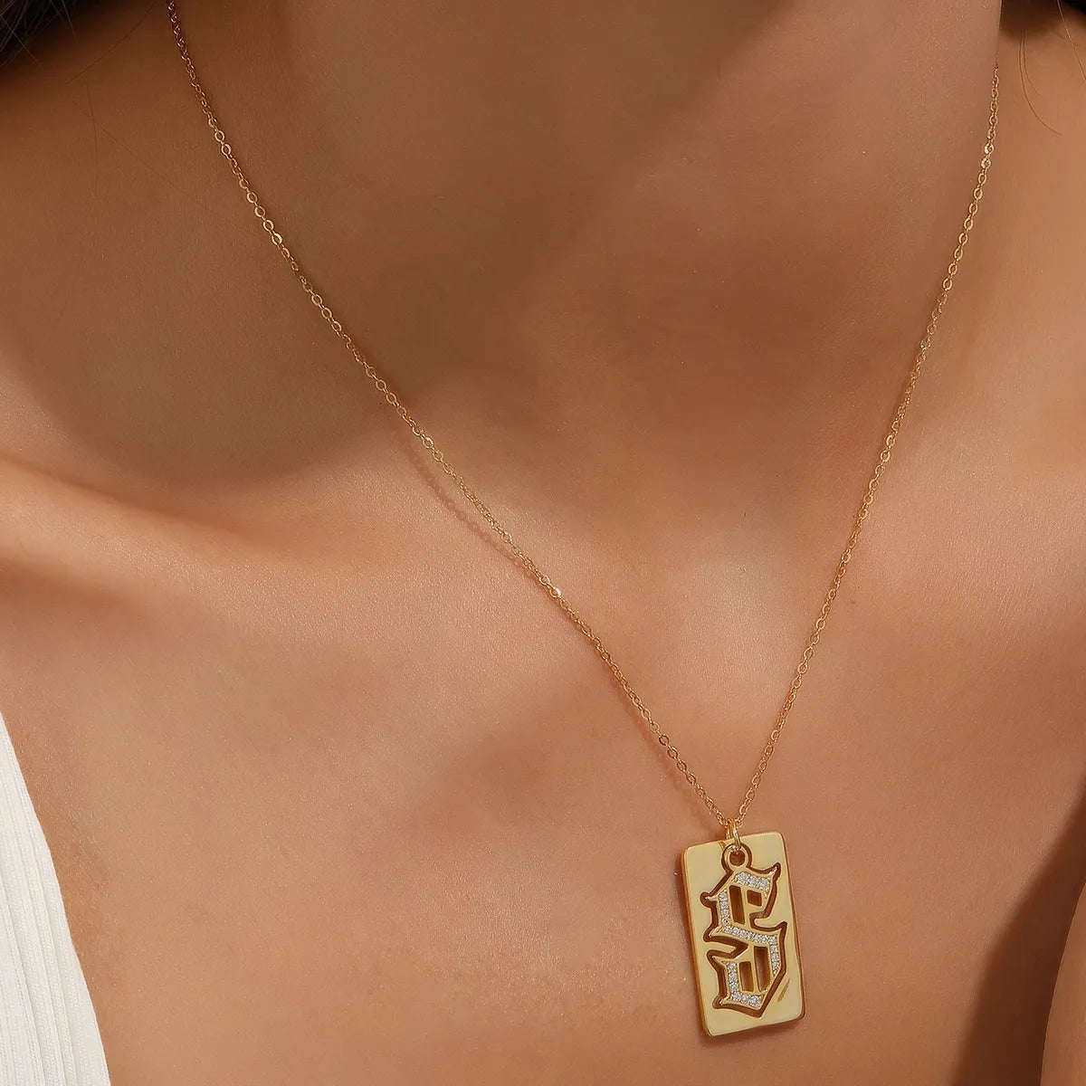 925 Sterling Silver Letter S Pendant Necklace OutfitFlow