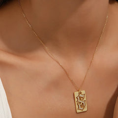 925 Sterling Silver Letter S Pendant Necklace OutfitFlow