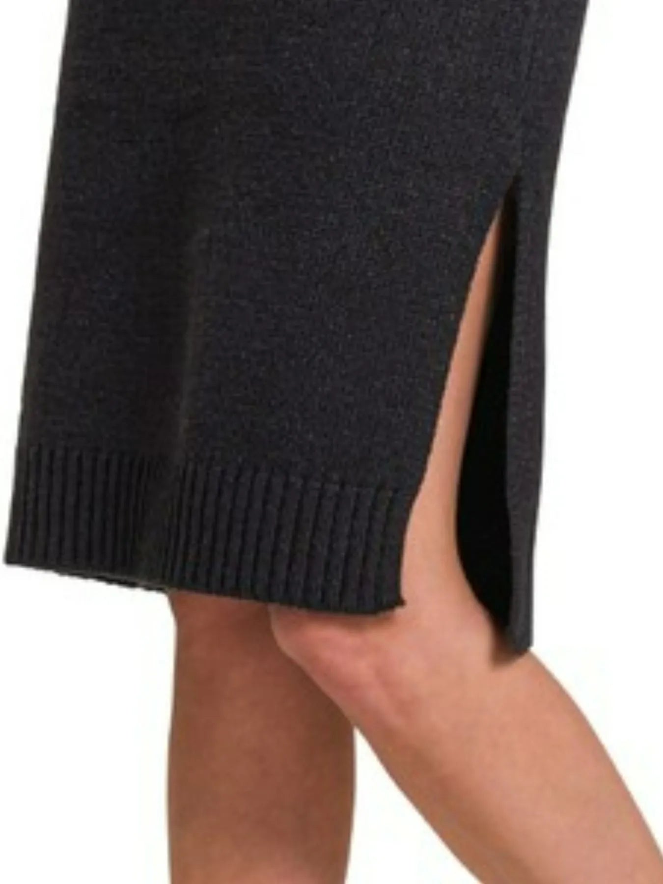 Zenana Turtle Neck Long Sleeve Midi Sweater Dress OutfitFlow