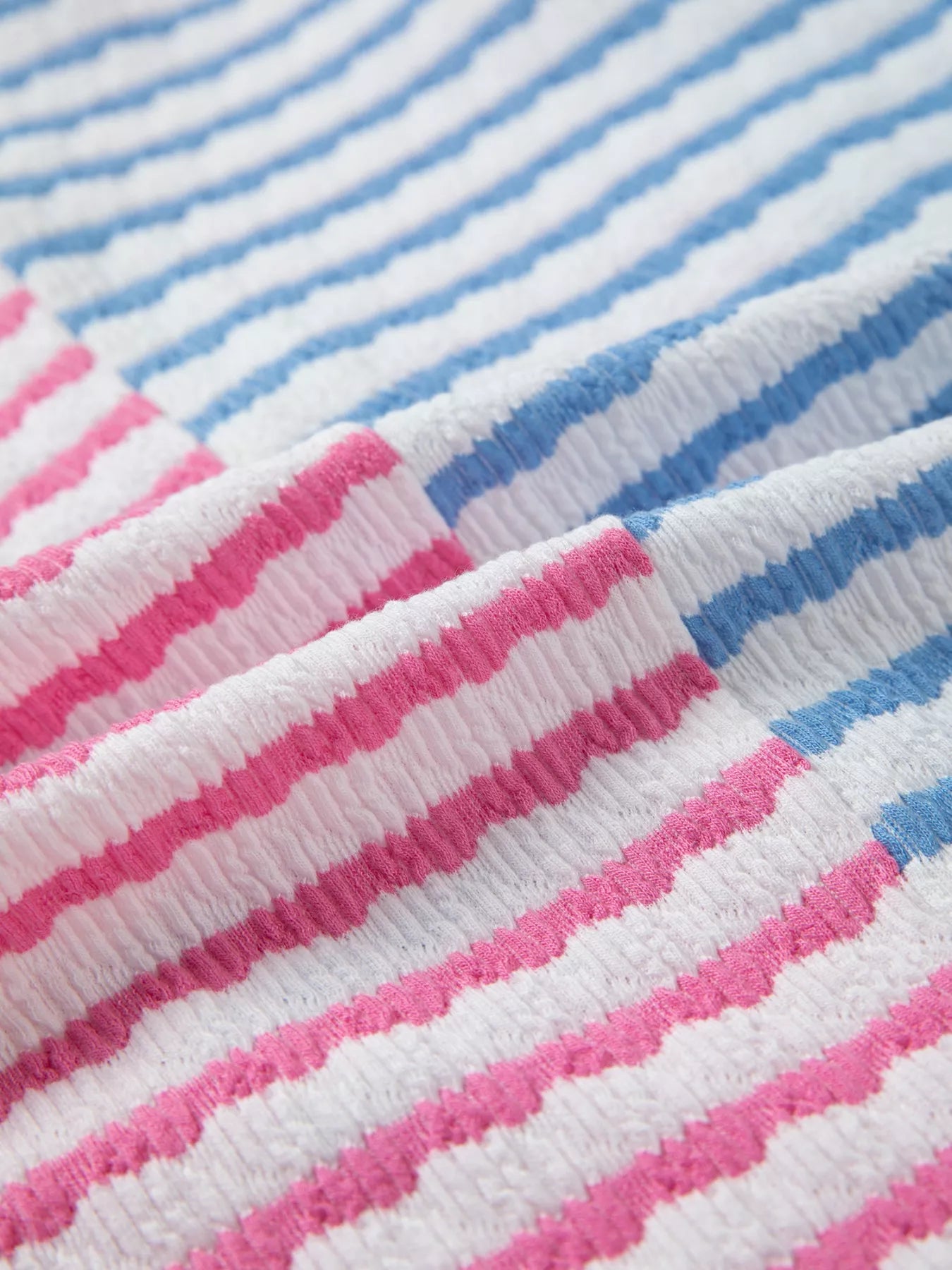 Striped Color Block Patchwork Half Zip Drop Shoulder Long Sleeve Top OutfitFlow