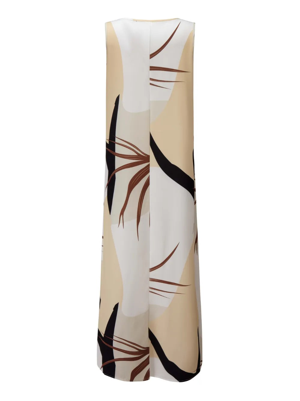 Printed Round Neck Mini Tank Dress OutfitFlow