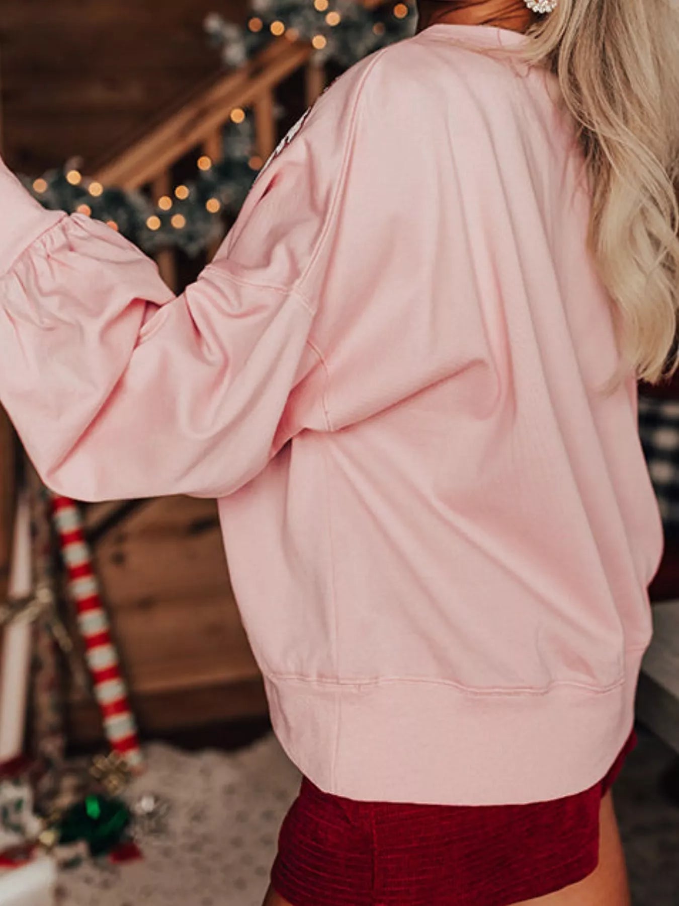 Christmas Santa Long Sleeve Sweatshirt OutfitFlow