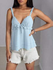 Lace Detail Layered Cami OutfitFlow
