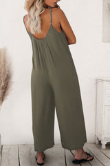 Outfit Flow - Scoop Neck Spaghetti Strap Jumpsuit