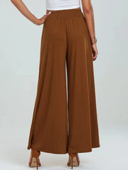 High-Waisted Wide Leg Pants with Pockets OutfitFlow
