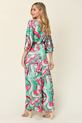 Outfit Flow - Double Take Full Size Half Sleeve Wide Leg Jumpsuit