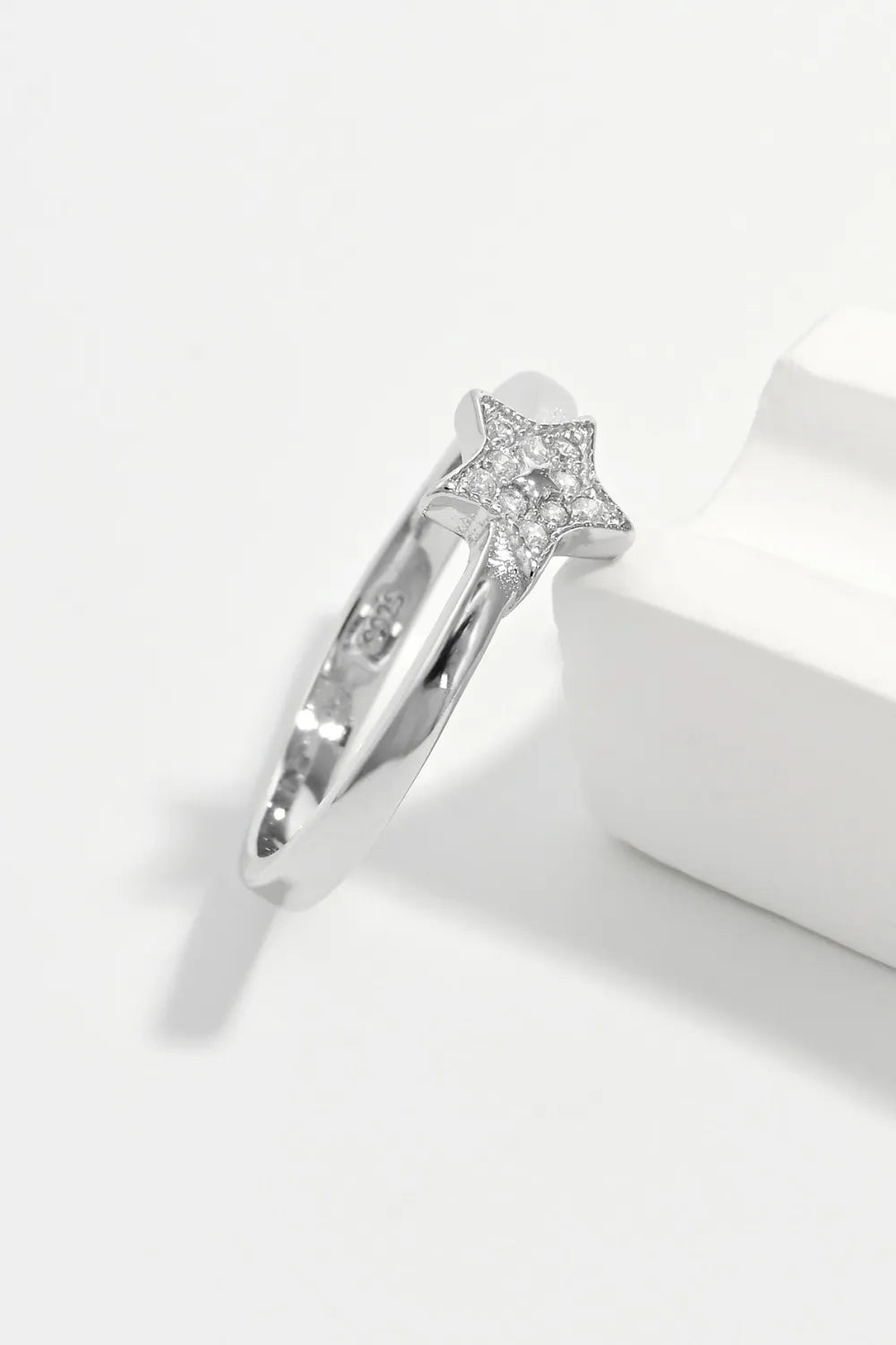 925 Sterling Silver Inland Zircon Star Ring OutfitFlow