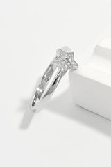 925 Sterling Silver Inland Zircon Star Ring OutfitFlow