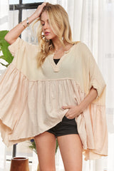 ADORA Oversized Mineral Washed Flare Top OutfitFlow