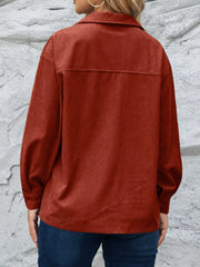 Corduroy Button-Down Shacket OutfitFlow
