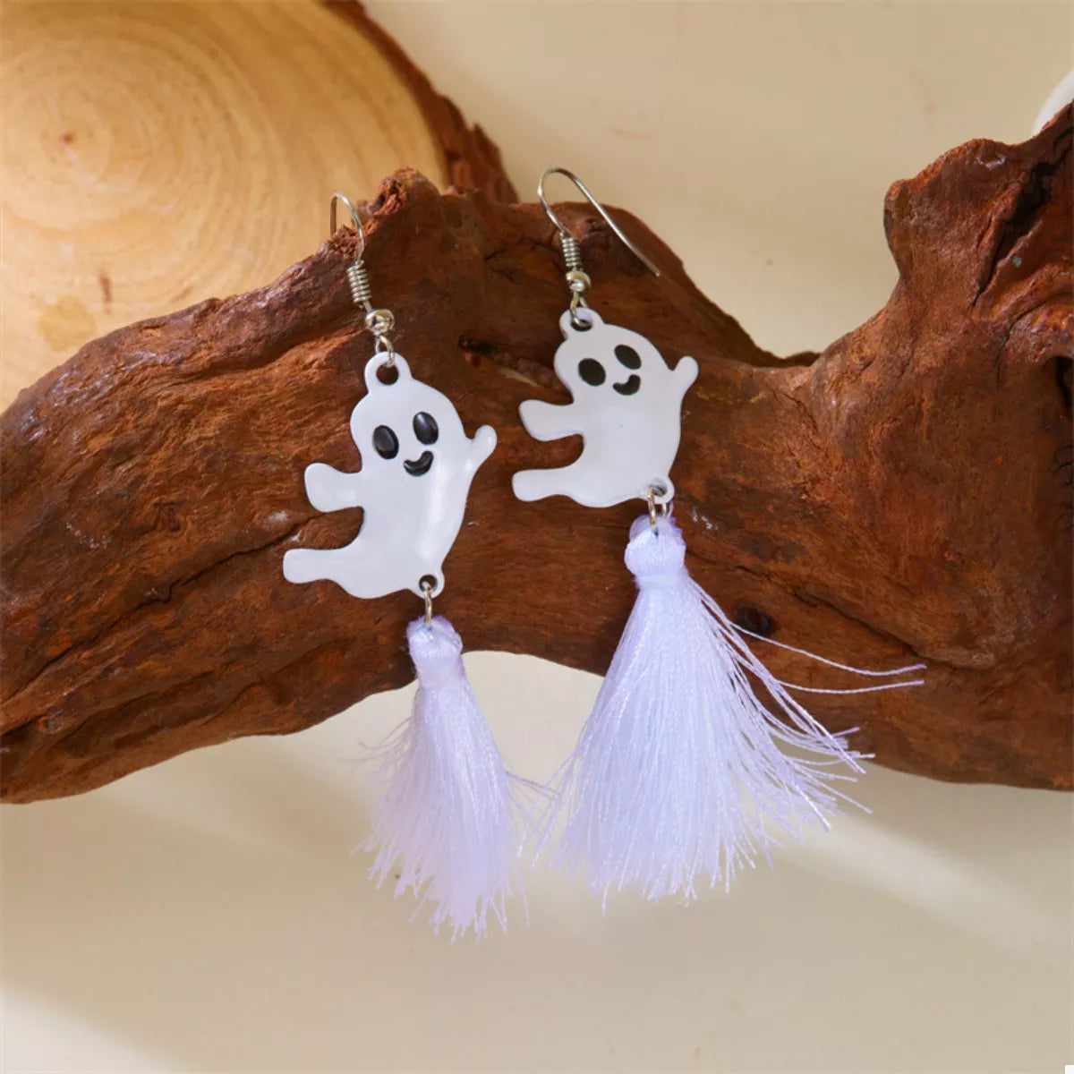 Halloween Ghost and Pumpkin Dangle Earrings OutfitFlow