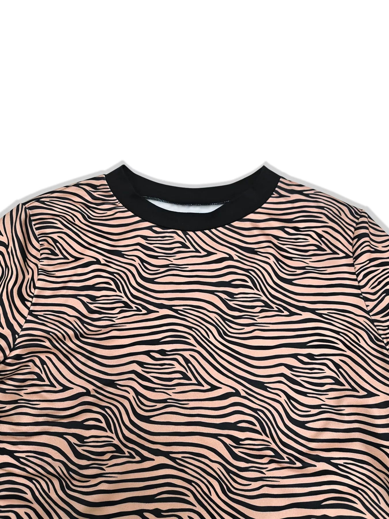 Zebra Print Top and Pants Set OutfitFlow