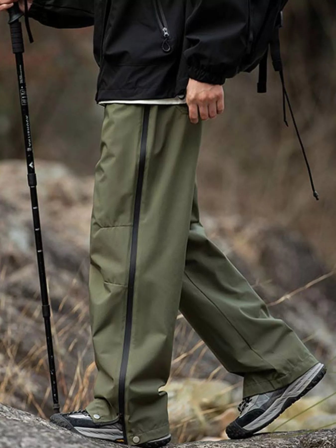 Men's Outdoor Tactical Cargo Pants with Multiple Pockets Olive Green OutfitFlow