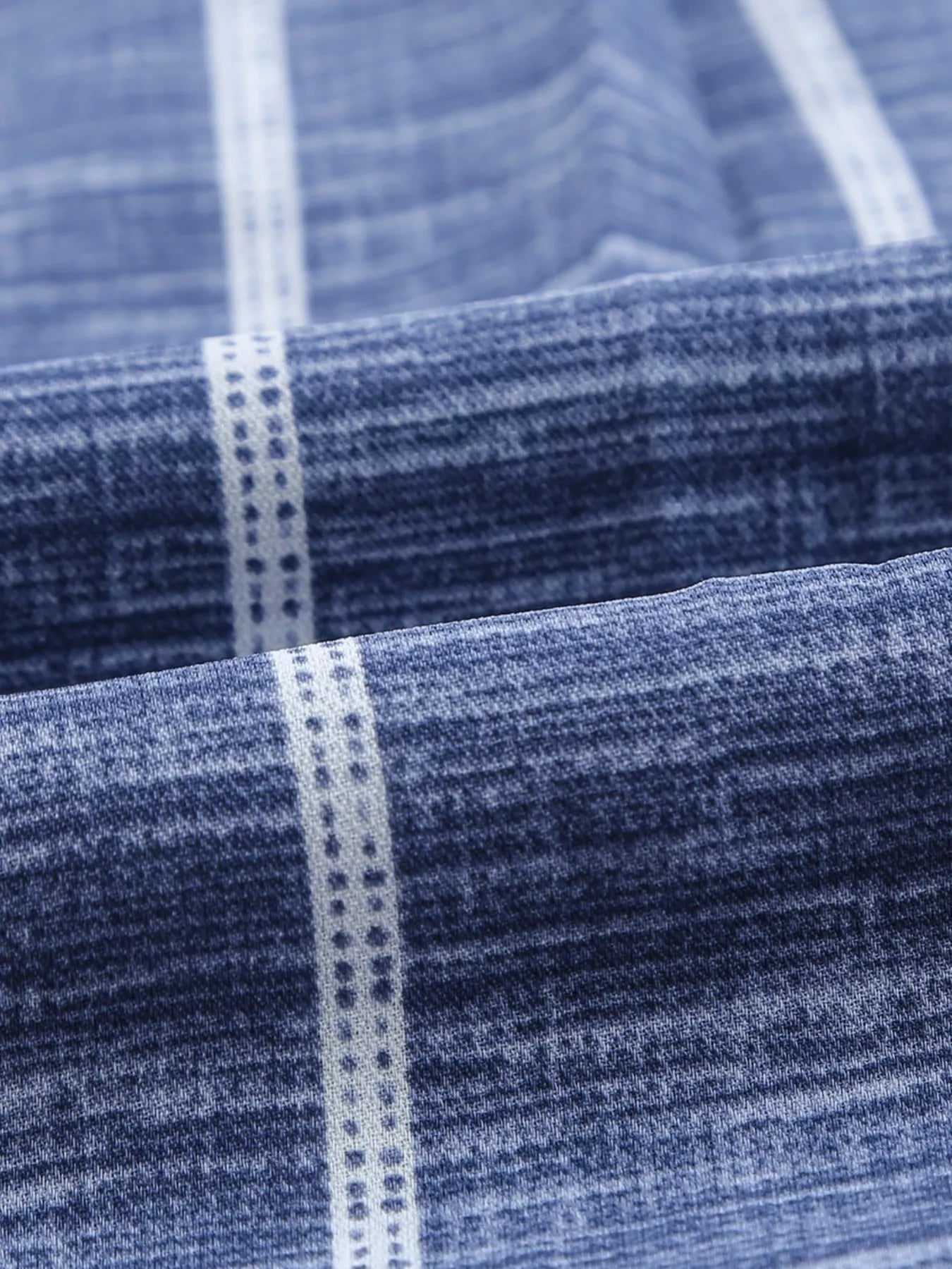 Striped Print V Neck Half Buttons Loose Blouse OutfitFlow