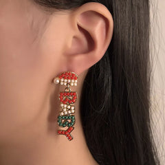 Christmas Beaded BABY Drop Earrings OutfitFlow