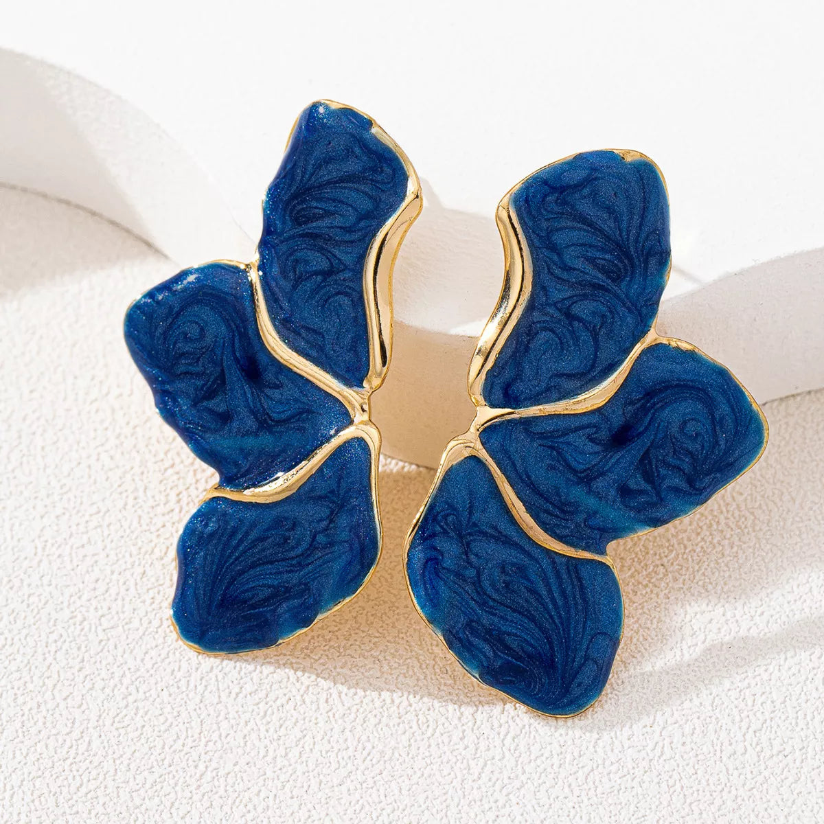 18K Gold-Plated Alloy Resin Drop Earrings OutfitFlow
