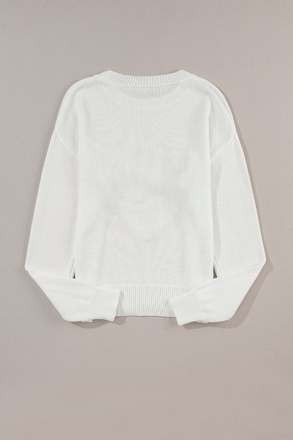 Outfit Flow - XOXO Round Neck Drop Shoulder Sweater