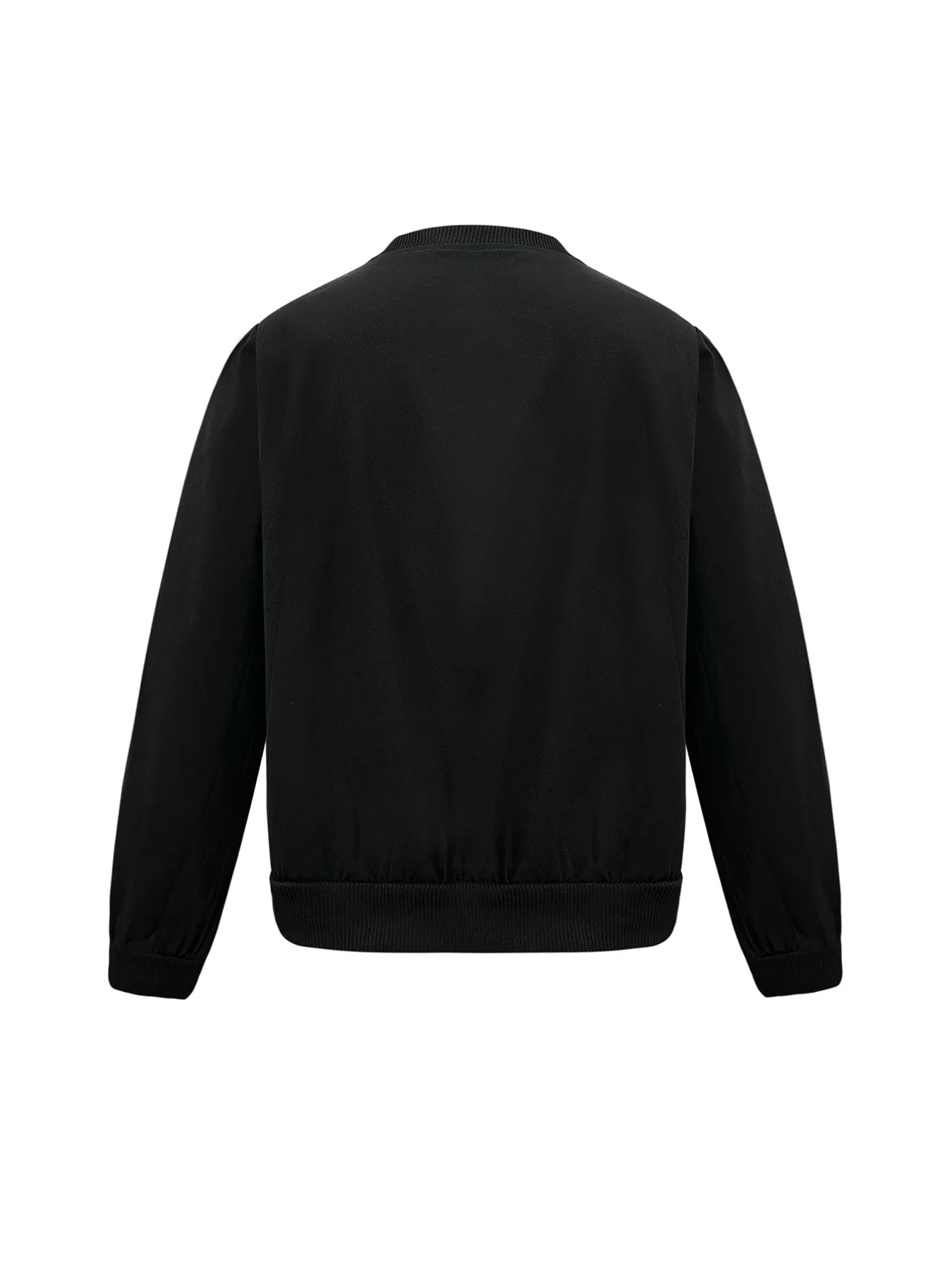 Snap Down Cropped Bomber Jacket OutfitFlow