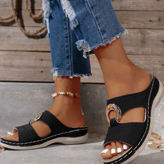 Open Toe Flats Sandals OutfitFlow