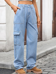 High-Waisted Cargo Jeans OutfitFlow