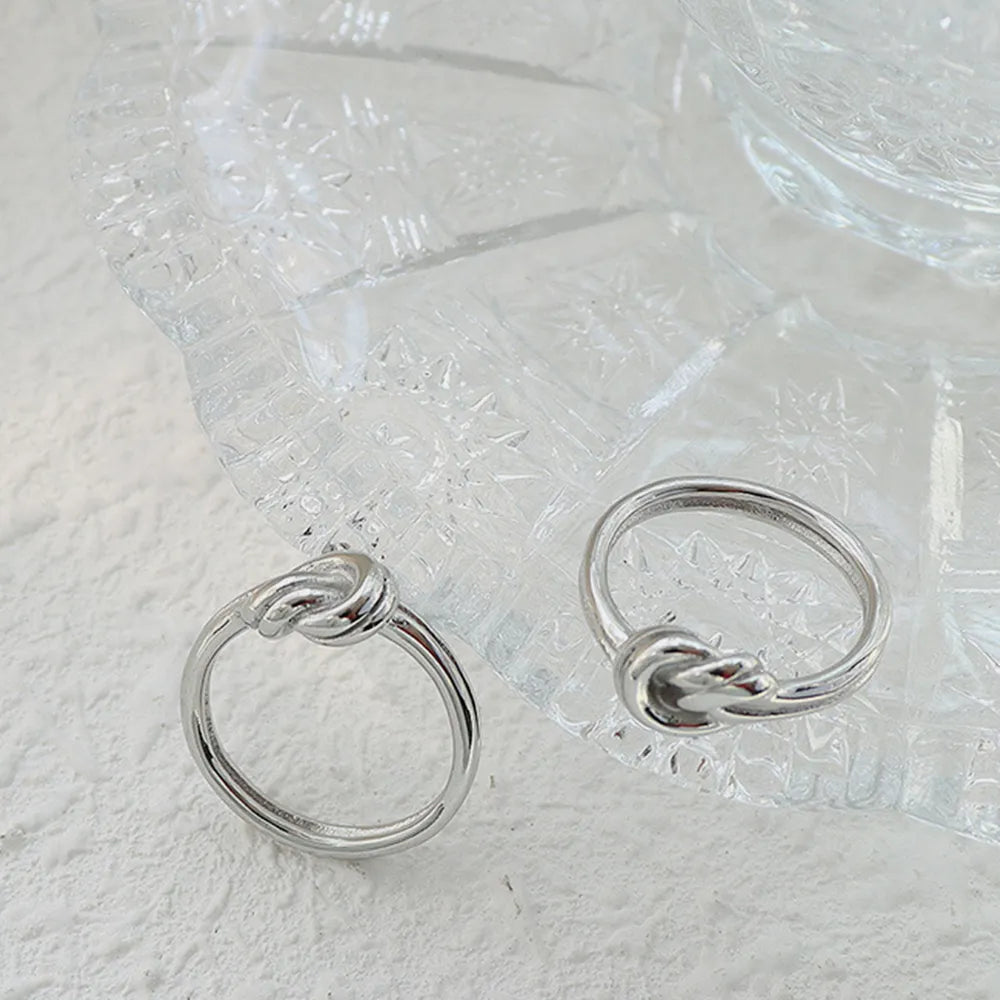 Titanium Steel Knot Ring OutfitFlow