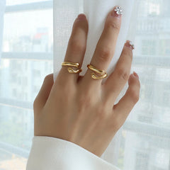 Titanium Steel Hug Bypass Ring OutfitFlow