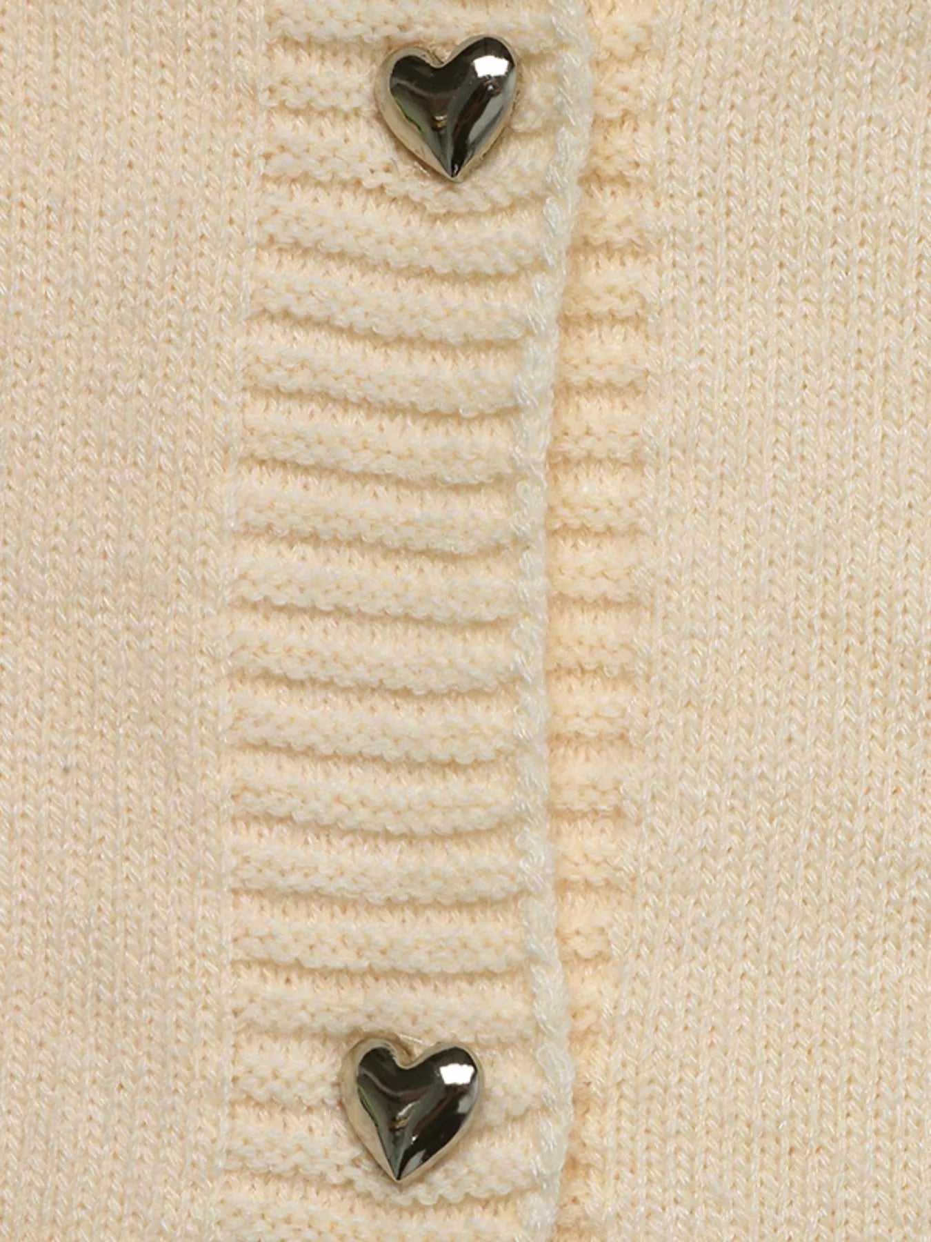 Pearl Embellished Button-Up Cardigan OutfitFlow