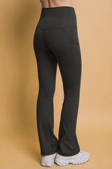 Outfit Flow - Love Tree High Waist Flare Active Leggings with Side Pockets