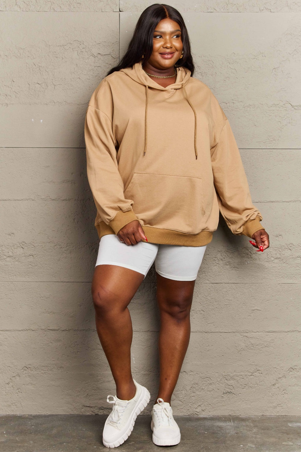 Outfit Flow - Full Size Long Sleeve Dropped Shoulder Hoodie