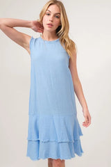 And The Why Washed Fringe Detail Tiered Dress OutfitFlow