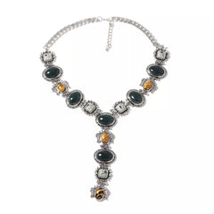 Resin Zinc Alloy Y-Shape Necklace OutfitFlow