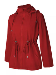 Zip Up Waterproof Hooded Outerwear OutfitFlow