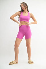MONO B Venice Cloud Light Sculpt Biker Shorts OutfitFlow