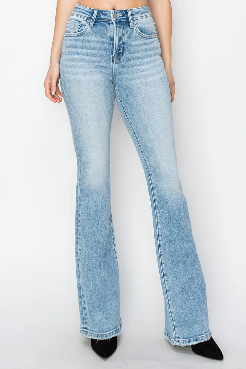 RISEN High Rise Bootcut Jeans OutfitFlow