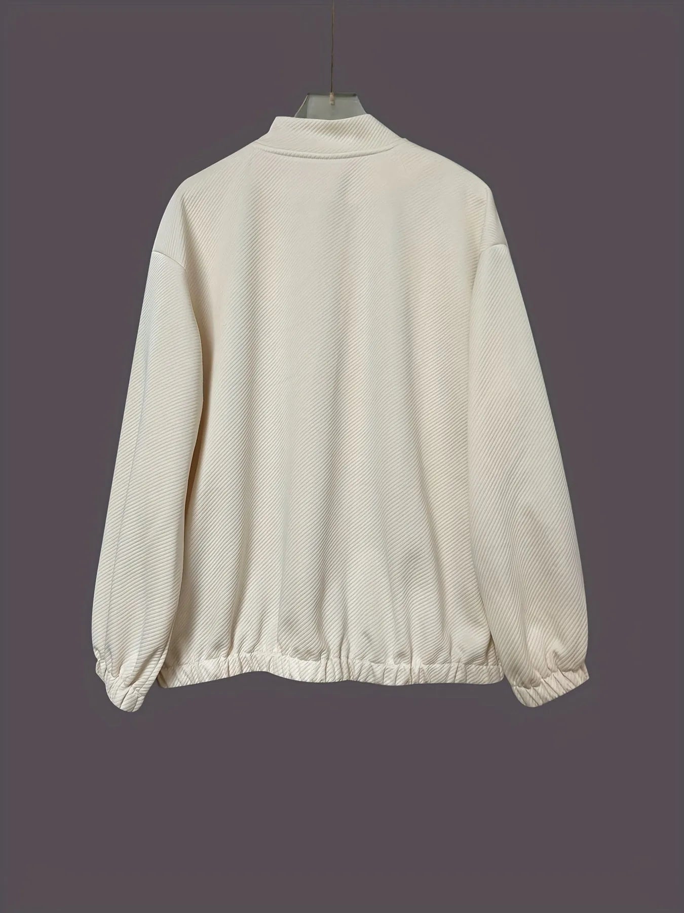 Button Up Long Sleeve Jacket OutfitFlow